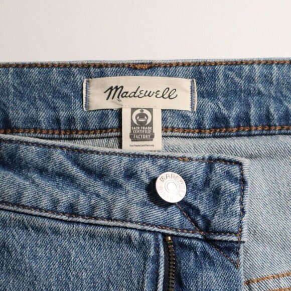 Madewell Mid-Rise Perfect Vintage Jean Womens 26W Distressed New Medium Wash - Picture 13 of 16